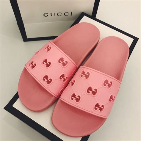 pink gucci slides cheap|gucci slides pink fluffy.